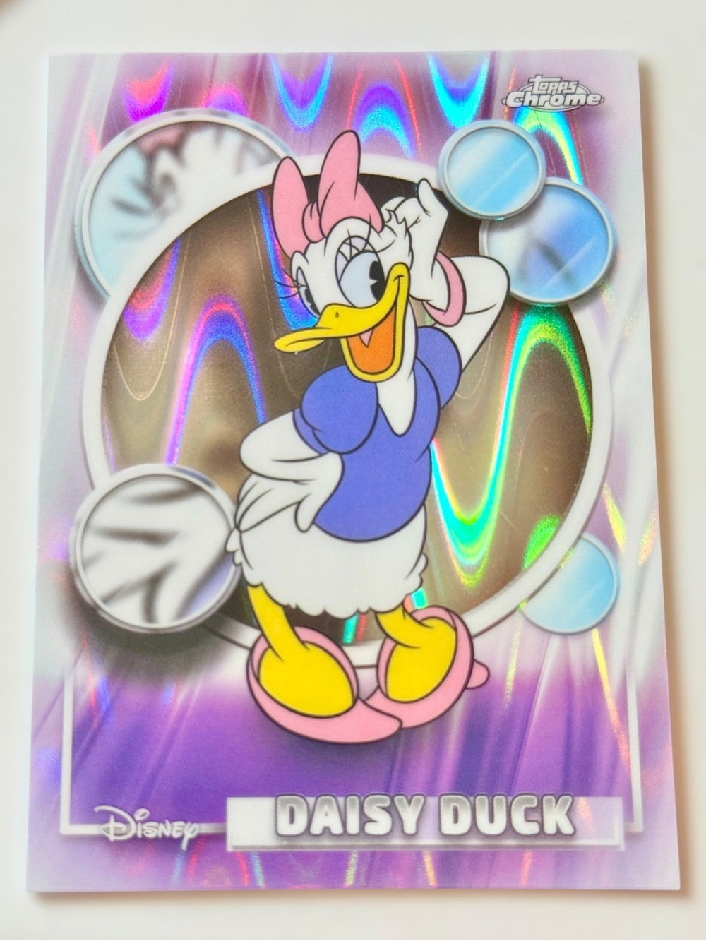 2026 Topps Chrome Disney Daisy Duck #54 RayWave Refractor
